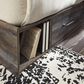 Ashley Drystan 3-Piece Queen Panel Bedroom Set in Brown Rustic, Burnt Orange and Teal, , large