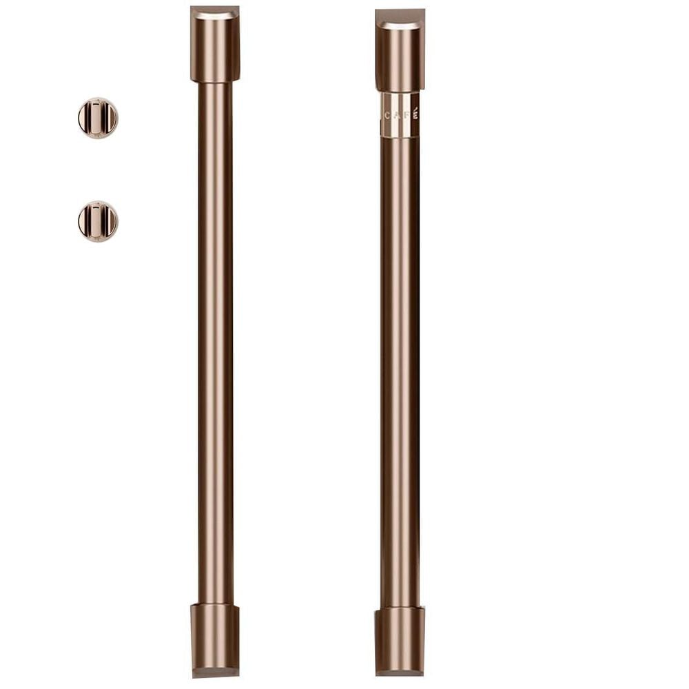Cafe Handle and Knob Kit for Single Wall Oven in Brushed Copper, , large