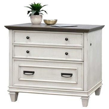 Wycliff Bay Hartford 2-Drawer Lateral File in White and Gray, , large