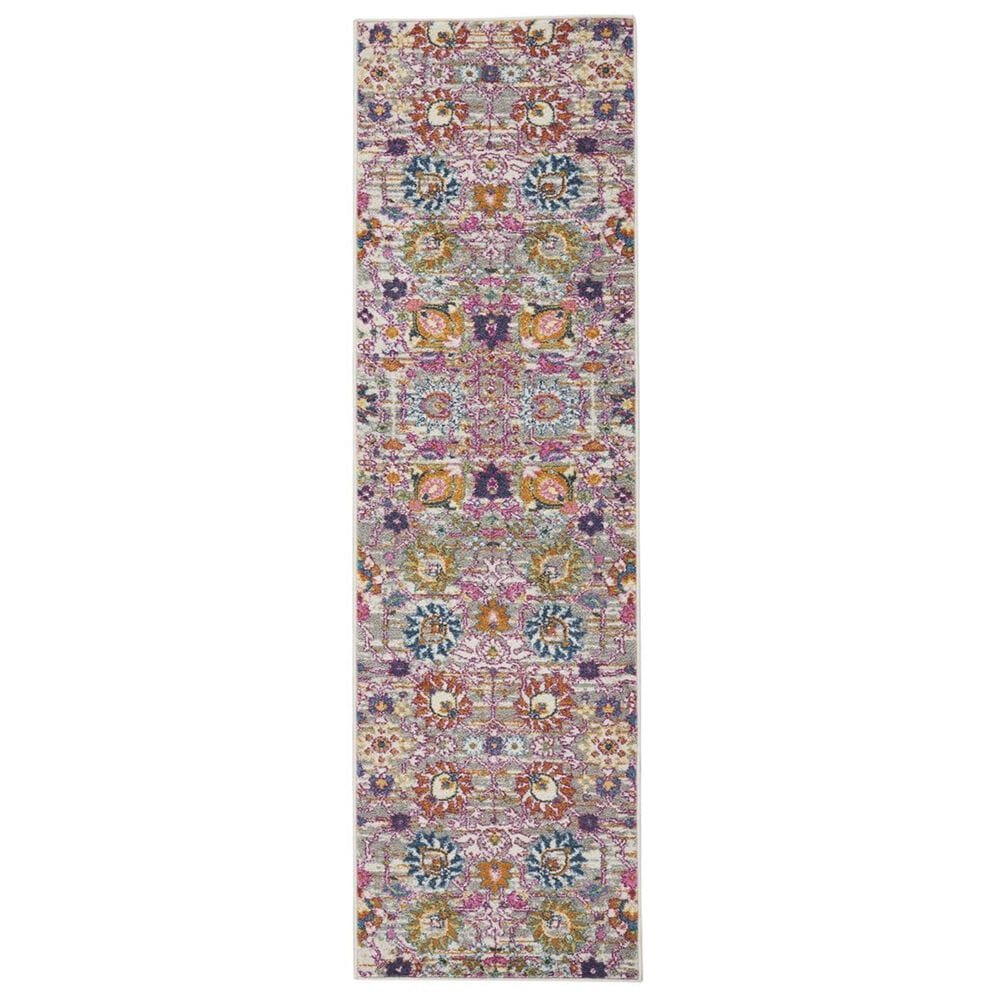Nourison Passion PSN01 2"2" x 7"6" Silver Runner, , large