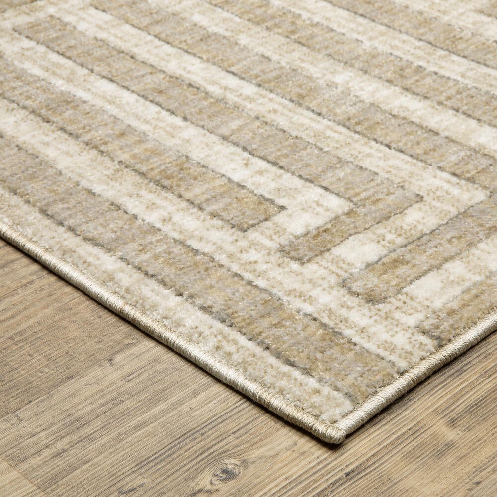 ROW by Oriental Weavers Hunter Beige and Ivory 9'10" x 12'10" Area Rug, , large