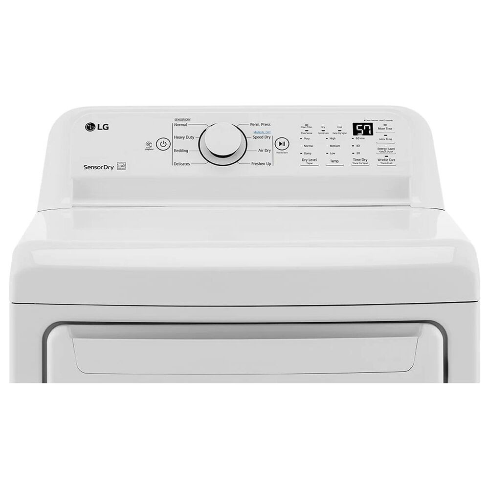 LG 7.3 Cu. Ft. Ultra Large Capacity Gas Dryer with Sensor Dry Technology in White, , large