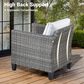 HOMLUX 28" Patio Single Chair in Grey (Set of 2), , large