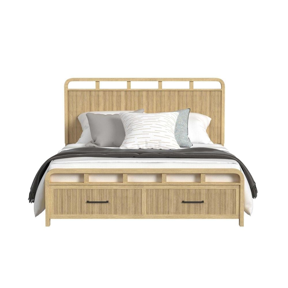 Mayberry Hill Ridgemont King Storage Bed in Natural, , large