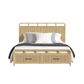 Mayberry Hill Ridgemont King Storage Bed in Natural, , large