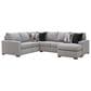 Ashley Lakepoint 2-Piece U-Shaped Sectional with Right-Facing Chaise in Nickel, , large