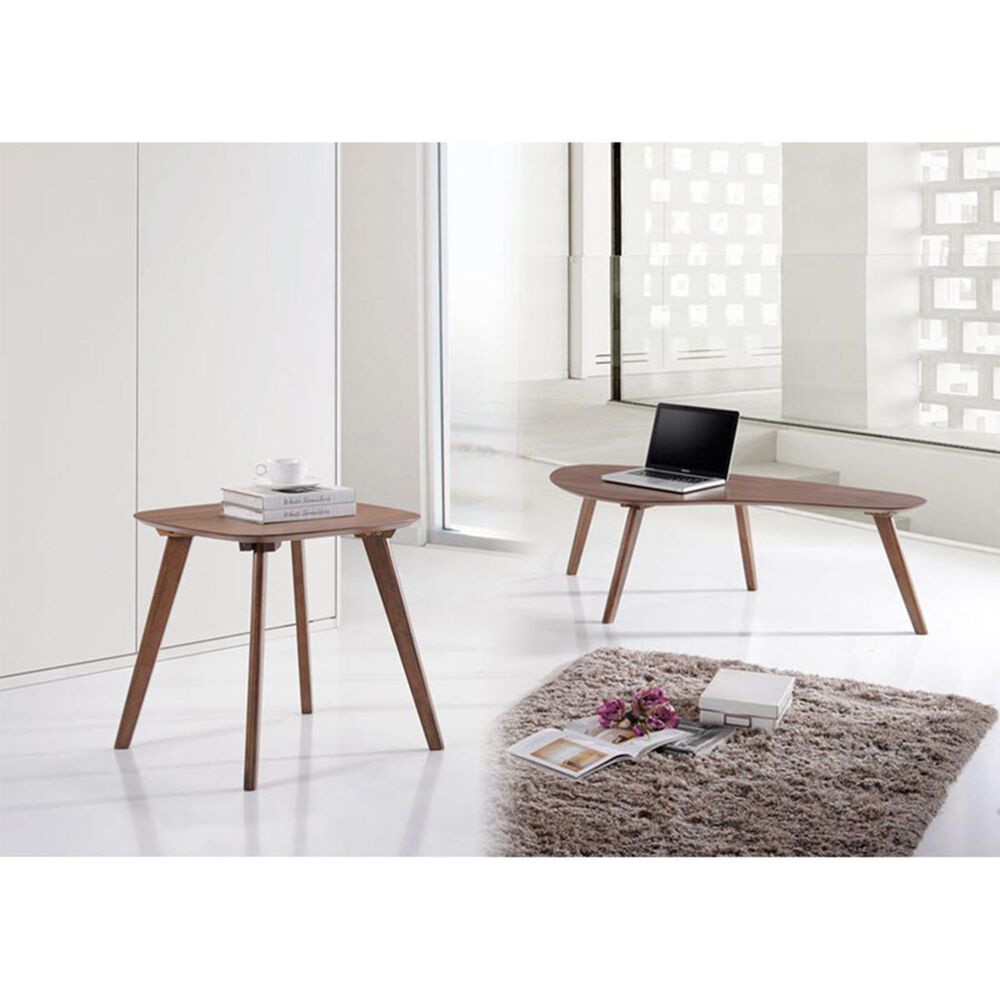 Golden Wave Furniture Simplicity End Table in Walnut Brown, , large
