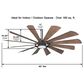 Minka-Aire Windmolen 65" Indoor/Outdoor Smart Ceiling Fan with LED Light in Oil Rubbed Bronze, , large