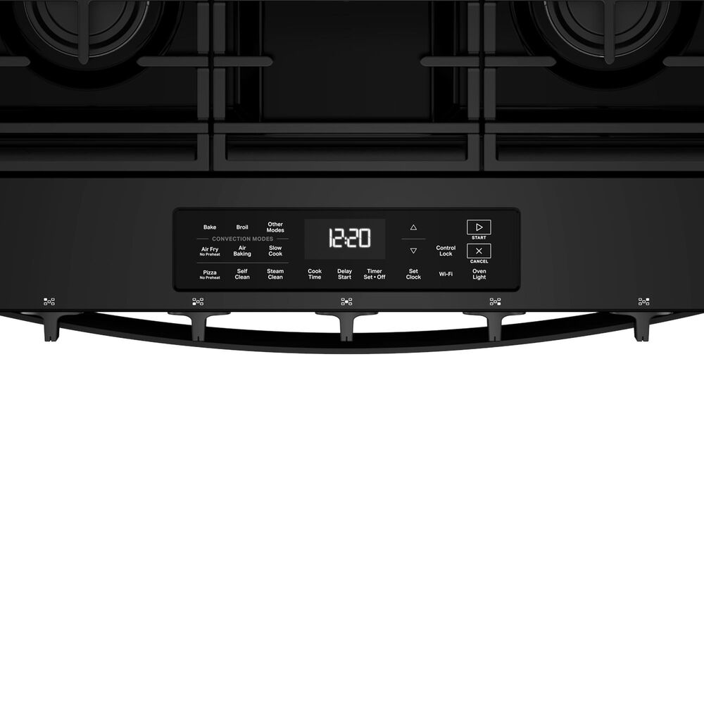 Whirlpool 30" Smart Gas Range with Air Cooking Technology in Black, , large
