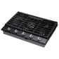 Samsung 2-Piece Kitchen Package with White 30" Glass Double Wall Oven and Black Stainless Steel 30" Smart Gas Cooktop, , large