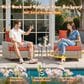 HOMLUX 10-Piece Modular Patio Conversation Set in Orange, , large