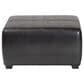 Baxton Studio Square Ottoman Footstool in Black, , large