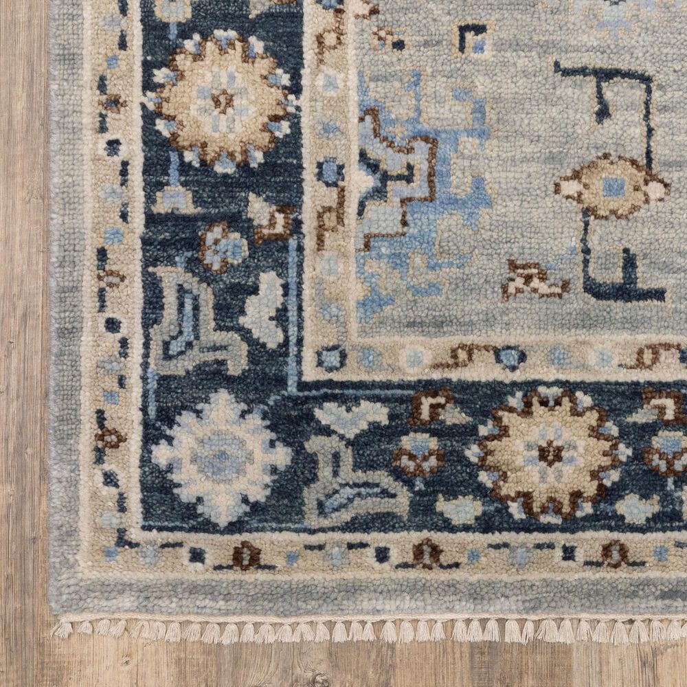 Oriental Weavers Majorca MAJ05 Grey and Blue 6&#39; x 9&#39; Area Rug, , large