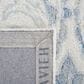 Safavieh Micro-Loop MLP532A 10" x 14" Ivory and Blue Area Rug, , large