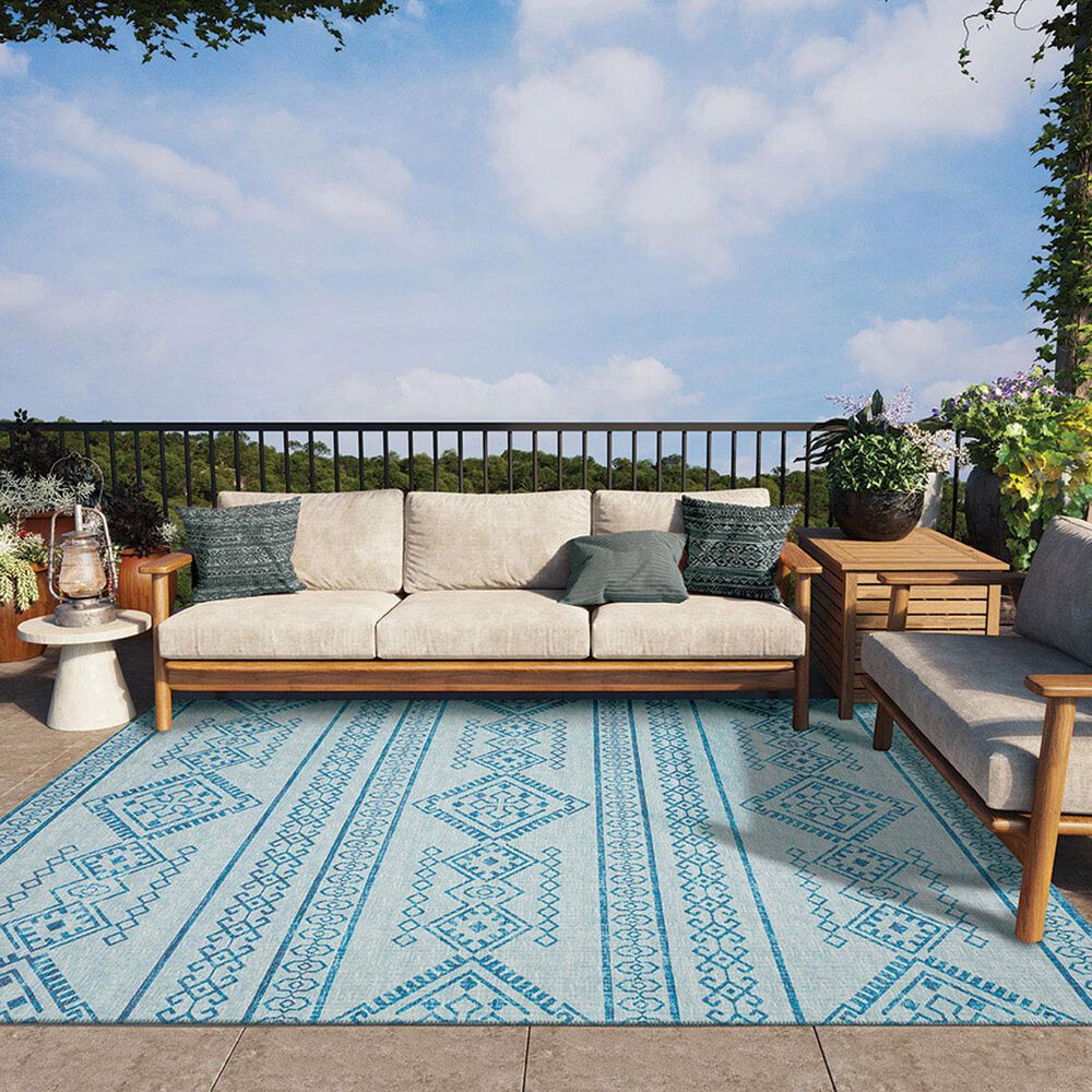 Dalyn Rug Company Sedona 10&#39; x 14&#39; Sky Indoor/Outdoor Area Performance Rug, , large