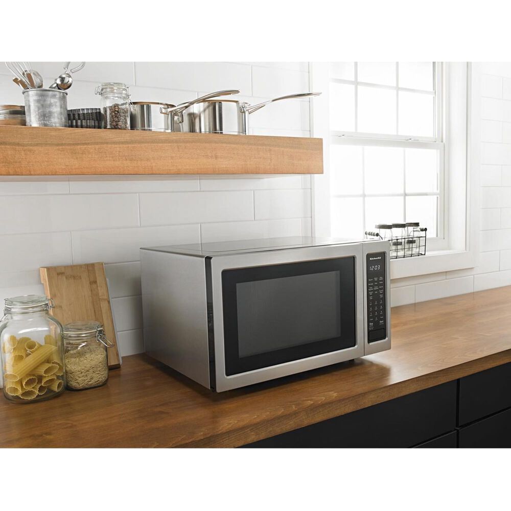 KitchenAid 1.5 Cu. Ft. Countertop Microwave in Stainless Steel Nebraska Furniture Mart