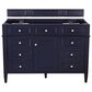 James Martin Vanities Brittany 48" Single Bathroom Vanity in Victory Blue with 3 cm Charcoal Soapstone Quartz Top and Rectangle Sink, , large