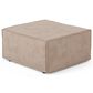HOMLUX Modern Ottoman with Corduroy Fabric in Camel, , large