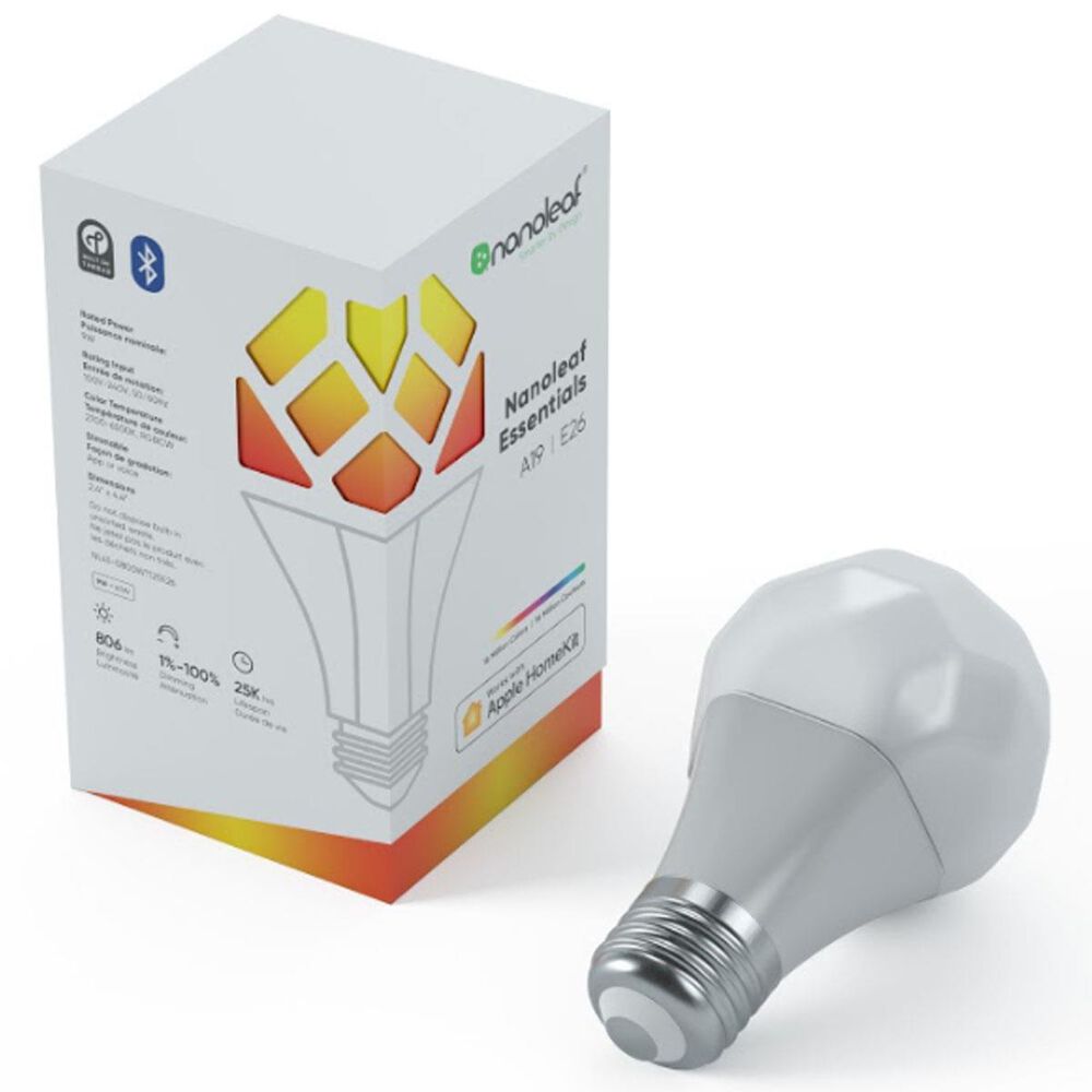 Nanoleaf Essentials Bulb A19 | E26 Smart Bulb, , large