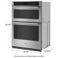 Maytag 30" Electric Wall Oven Microwave Combo with Air Fry in Fingerprint Resistant Stainless Steel, , large