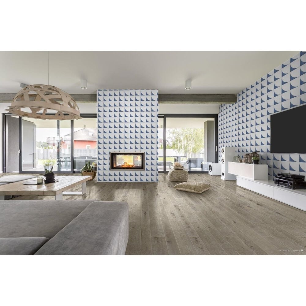 Marazzi Scenario Blue Crescent 8&quot; x 8&quot; Porcelain Tile, , large
