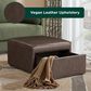 Lifestyle Solutions Hailey Storage Ottoman in Brown, , large