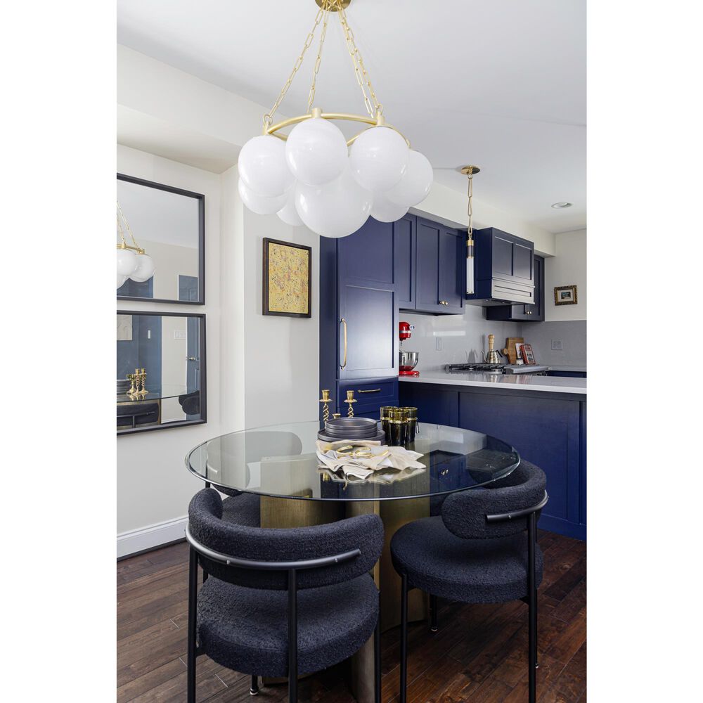 Hudson Valley Lighting Thornwood 9-Light Chandelier in Aged Brass, , large