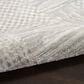 Nourison Glitz GLZ09 Silver and Grey 9" x 12" Area Rug, , large
