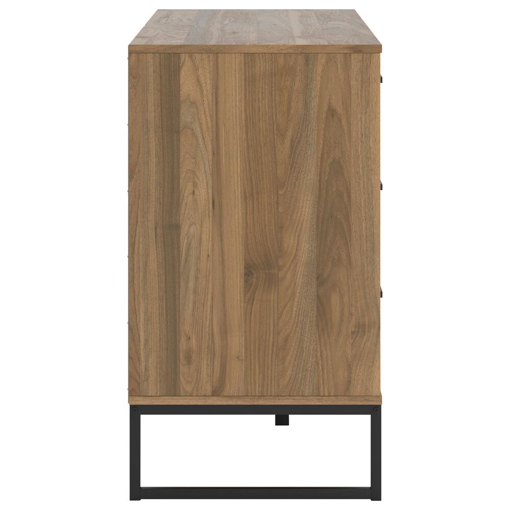 Ashley Deanlow 6-Drawer Dresser in Honey Brown and Dark Pewter, , large