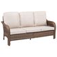 Hearth and Haven Outdoor PE Wicker Sofa with Deep Seat Cushions in Beige, , large