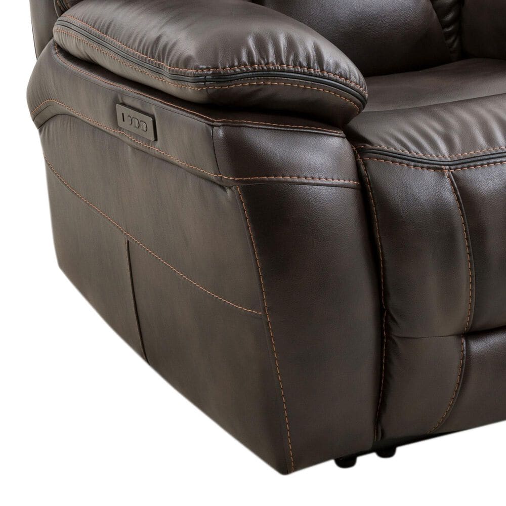 Steve Silver Oportuna Dual-Power Recliner in Coffee, , large
