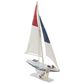 Maple and Jade 22" Coastal Sail Boat Sculpture in Blue and White (Set of 2), , large