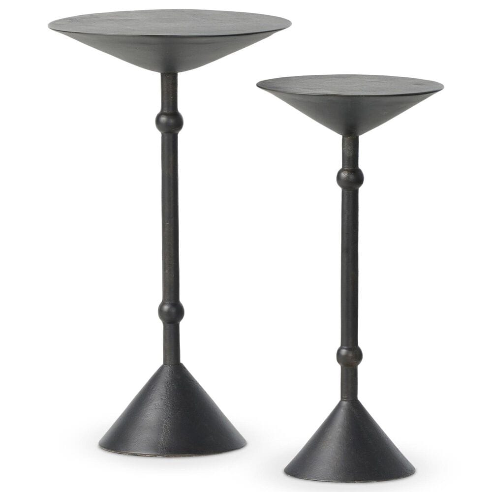 Four Hands Printa Nesting End Tables in Black Antique, , large