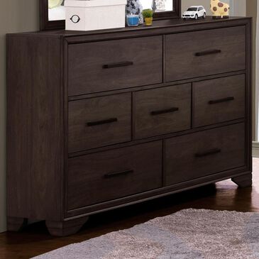 Samuel Lawrence Granite Falls 7 Drawer Dresser in Dark Brown, , large