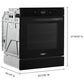 Whirlpool 24" Single Electric Wall Oven with Convection in Black, , large