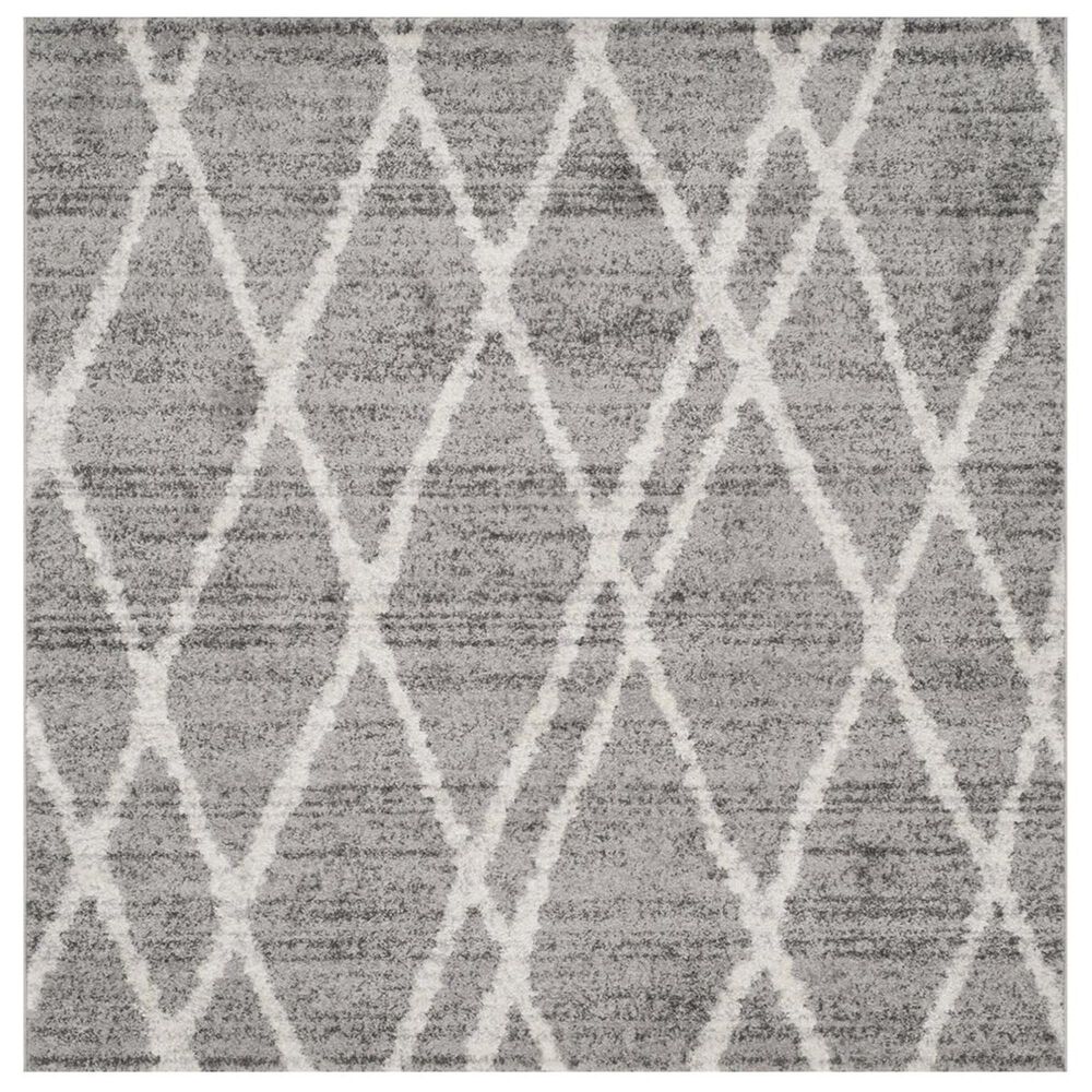 Safavieh Adirondack ADR128B 4" Square Ivory and Silver Area Rug, , large