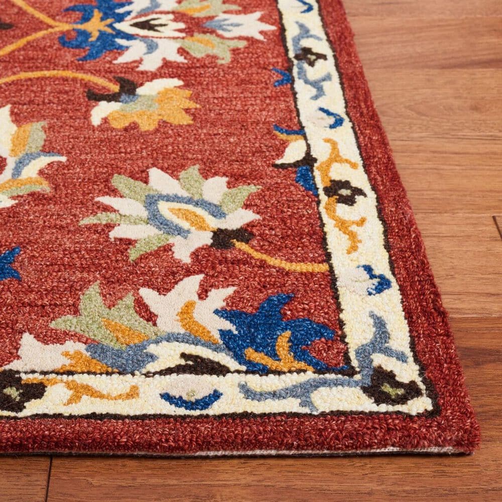 Safavieh Micro-Loop 5&#39; x 8&#39; Rust and Blue Area Rug, , large