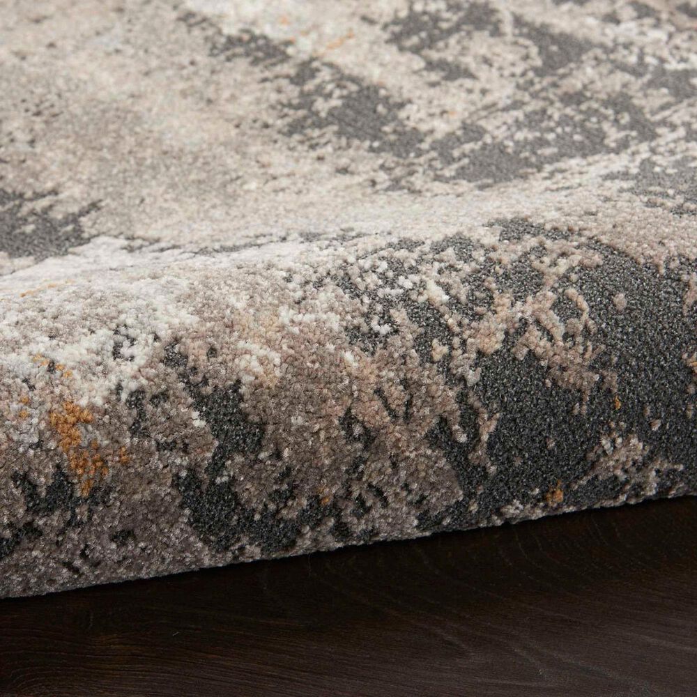 Nourison Tangra 2&#39;2&quot; x 7&#39;6&quot; Cream and Grey Runner, , large