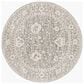 Surya Carlisle 5"3" Round Light Sage, Pale Blue, Light Gray and Ivory Area Rug, , large