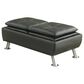 Pacific Landing Storage Ottoman in Black, , large
