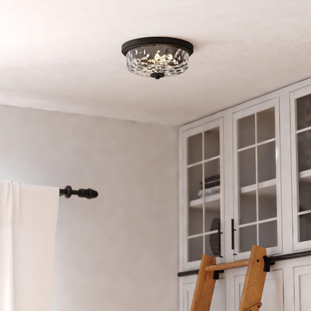 Vaxcel Northlake 2-Light Flush Mount in Matte Black, , large