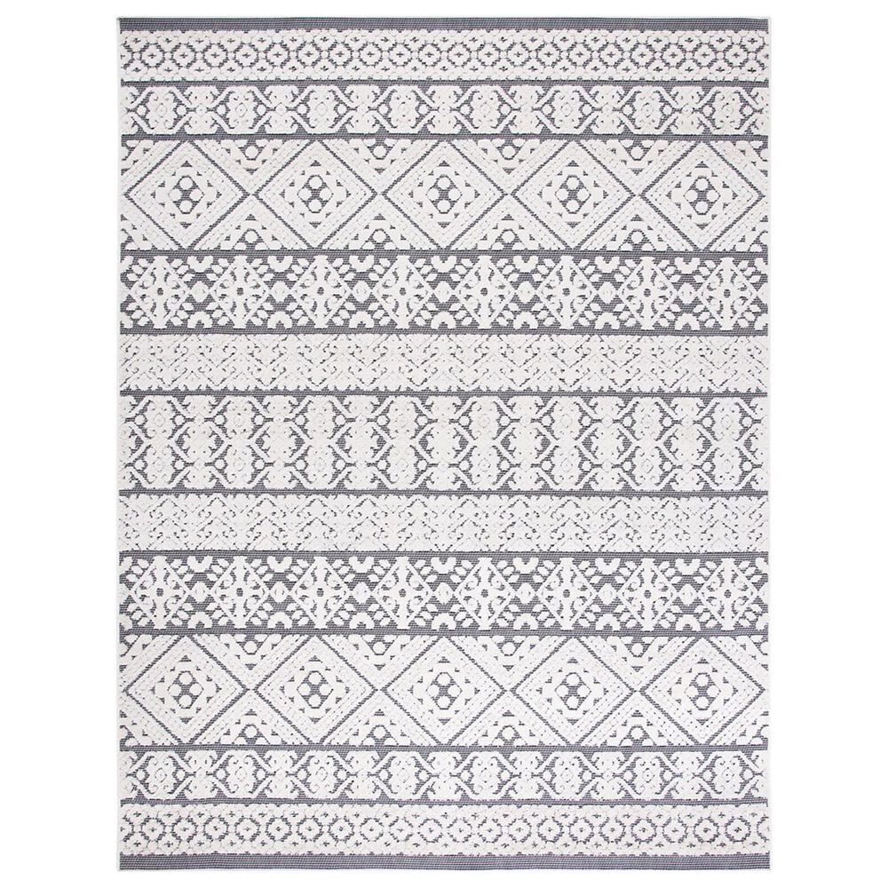 Safavieh Cabana CBN654A 9" x 12" Ivory and Grey Area Performance Rug, , large