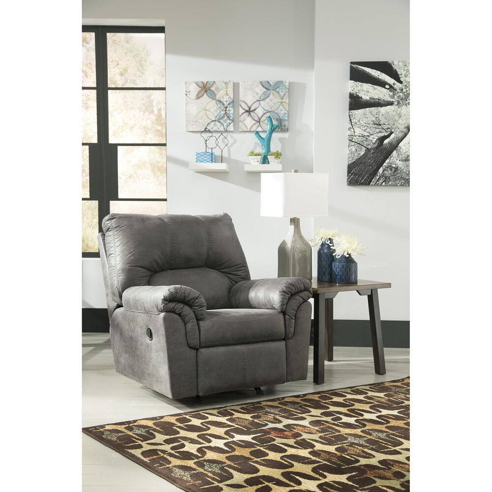 Ashley Bladen Rocker Recliner in Slate, , large