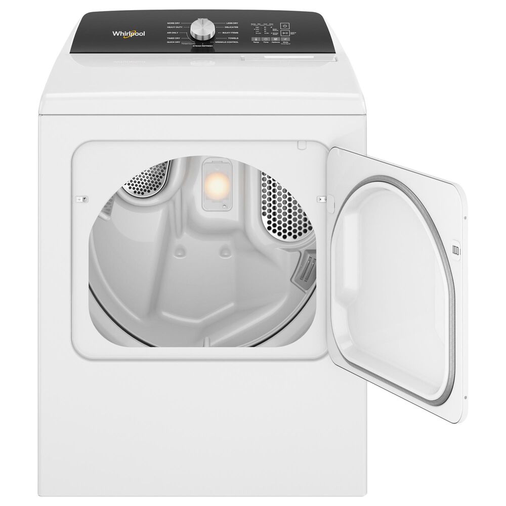 Whirlpool 4.7 Cu. Ft. Top Load Washer with 2-In-1 Removable Agitator and 7 Cu. Ft. Electric Dryer Laundry Pair in White, , large