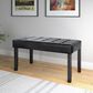 CorLiving California Panel Bench in Black, , large
