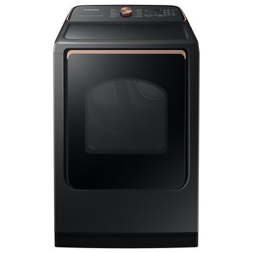 Samsung 7.4 Cu. Ft. Smart Electric Dryer with Steam in Brushed Black, , large