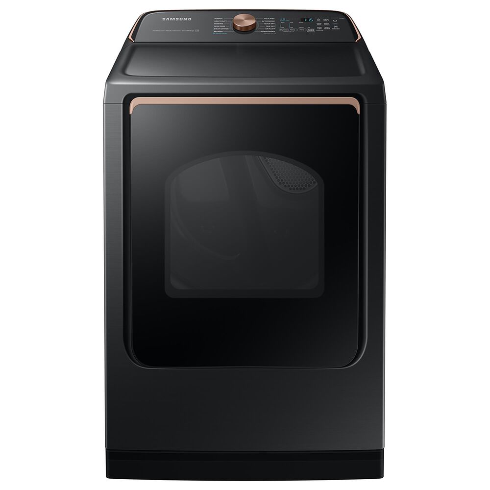 Samsung 7.4 Cu. Ft. Smart Electric Dryer with Steam in Brushed Black, , large