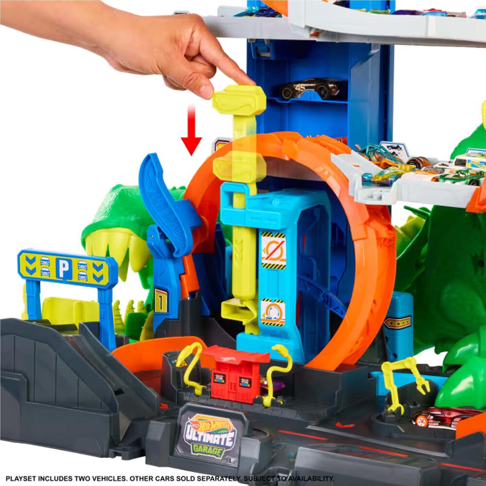 Hot Wheels City Ultimate T-Rex Garage Playset, , large