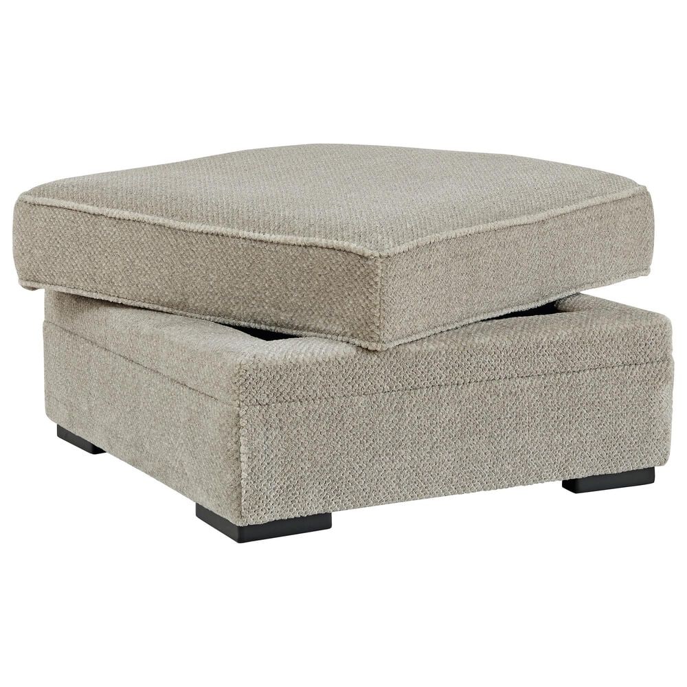 Ashley Calnita Oversized Swivel Accent Chair with Ottoman in Sisal, , large