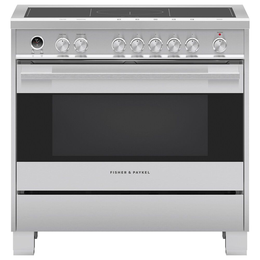 Fisher & Paykel 36" Induction Range with SmartZone in Stainless Steel, , large